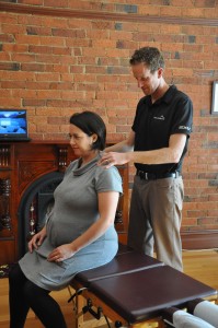 Pregnant woman examined by Eon